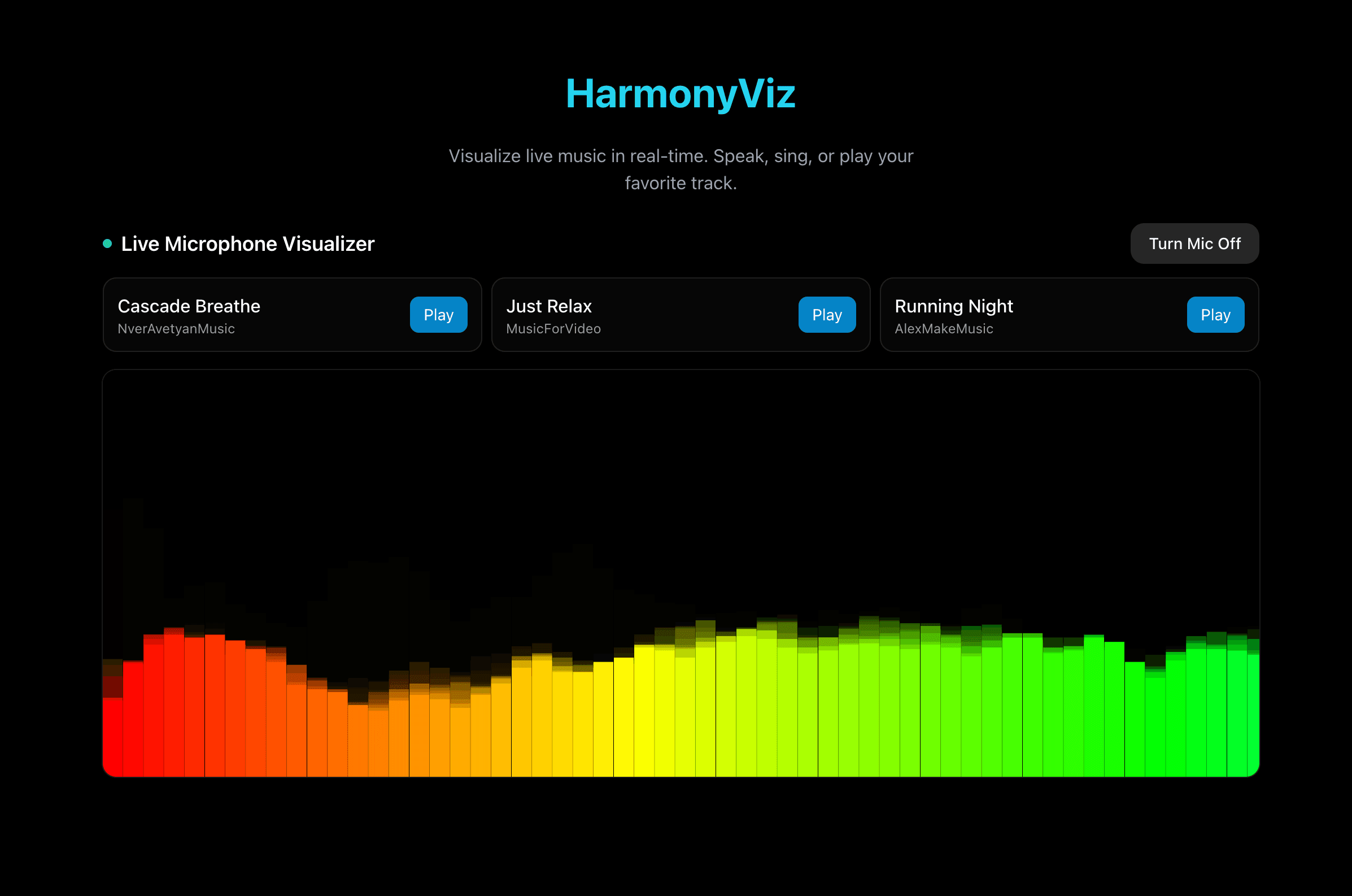 HarmonyViz screenshot 1